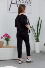 Костюм 25.2677 н Трикотаж двухнитка, колір Чорний, 40(XS), 42(S), 44(М) - Зображення 3