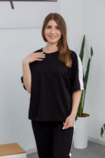 Костюм 25.2677 н Трикотаж двухнитка, колір Чорний, 40(XS), 42(S), 44(М) - Зображення 4