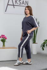 Костюм 25.2677 н Трикотаж двухнитка, колір Графіт, 40(XS), 42(S), 44(М) - Зображення 2