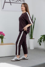 Костюм 25.2677 н Трикотаж двухнитка, колір Темний шоколад, 40(XS), 42(S), 44(М) - Зображення 2