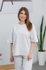 Костюм 25.2677 н Трикотаж двухнитка, колір Меланж, 40(XS), 42(S), 44(М) - Зображення 4