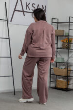 Костюм 25.2587 б Замш тонкий, колір Кавовий, 48(XL), 50(ХХL), 52(3XL) - Зображення 3