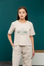 Костюм 24.2333 н Трикотаж двухнитка, колір Кремовий, 40(XS) - 42(S), 44(М) - 46(L) - Зображення 4