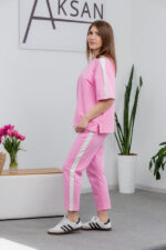 Костюм 25.2677 н Трикотаж двухнитка, колір Рожевий, 40(XS), 42(S), 44(М) - Зображення 2