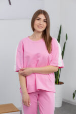 Костюм 25.2677 н Трикотаж двухнитка, колір Рожевий, 40(XS), 42(S), 44(М) - Зображення 4