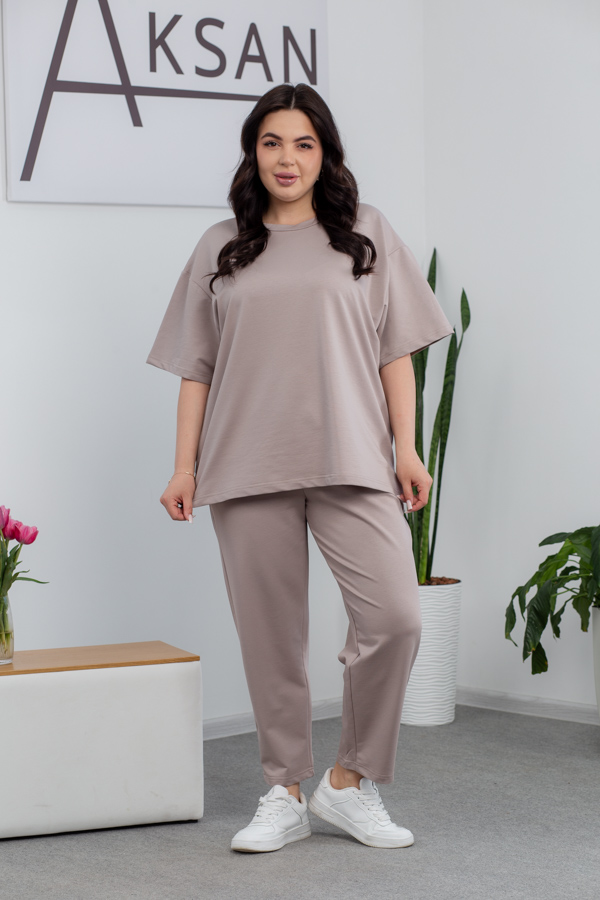 img_0927.jpg Комплект 25.2678 двуконечен трикотаж, цвят Светло лате, 48(XL), 50(XXL), 52(3XL) - Image 1