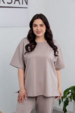 Комплект 25.2678 двуконечен трикотаж, цвят Светло лате, 48(XL), 50(XXL), 52(3XL) - Image 4