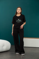 Костюм 24.2333 н Трикотаж двухнитка, колір Чорний, 40(XS) - 42(S), 44(М) - 46(L)