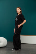 Костюм 24.2333 н Трикотаж двухнитка, колір Чорний, 40(XS) - 42(S), 44(М) - 46(L) - Зображення 2