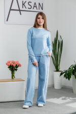 Костюм 25.2654 н Трикотаж двухнитка, колір Блакитний, 42(S), 44(М), 46(L)