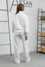 Костюм 25.2582 н Трикотаж двухнитка, колір Молочний, 40(XS), 42(S), 44(М) - Зображення 3