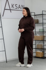 Костюм 25.2619 б Трикотаж двухнитка, колір Темний шоколад, 48(XL), 50(ХХL), 52(3XL) - Зображення 2