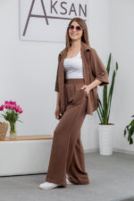 Костюм 25.2659 н Американський креп, колір Шоколад , 42(S), 44(М), 46(L) - Зображення 2