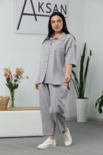 Костюм 25.2652 б Льон, колір Сірий, 48(XL), 50(ХХL), 52(3XL) - Зображення 2