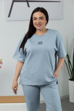Костюм 25.2646 б Трикотаж двухнитка, колір Сіро-блакитний, 46(L), 48(XL), 50(ХХL) - Зображення 4