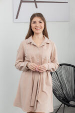 Сукня 25.2609 н Замш тонкий, колір Кремовий, 42(S)-44(M), 46(L)-48(XL) - Зображення 4