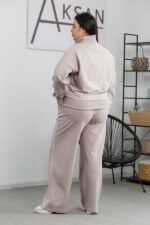 Костюм 25.2582 б Трикотаж двухнитка, колір Світле латте, 46(L), 48(XL), 50(ХХL) - Зображення 3