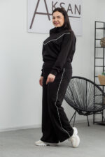 Костюм 25.2582 б Трикотаж двухнитка, колір Чорний, 46(L), 48(XL), 50(ХХL) - Зображення 2