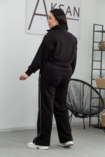 Костюм 25.2582 б Трикотаж двухнитка, колір Чорний, 46(L), 48(XL), 50(ХХL) - Зображення 3