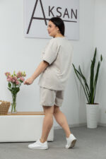 Костюм 25.2653 б Трикотаж двухнитка, колір Ніжно сірий, 48(XL), 50(ХХL), 52(3XL) - Зображення 3