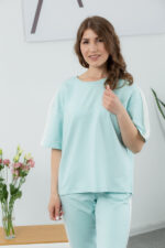 Костюм 25.2677 н Трикотаж двухнитка, колір Ментол, 40(XS), 42(S), 44(М) - Зображення 4