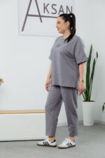 Костюм 25.2646 б Трикотаж двухнитка, колір Сіро графітовий, 46(L), 48(XL), 50(ХХL) - Зображення 2