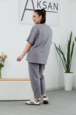 Костюм 25.2646 б Трикотаж двухнитка, колір Сіро графітовий, 46(L), 48(XL), 50(ХХL) - Зображення 3