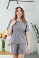 Костюм 25.2689 н Трикотаж двухнитка, колір Сіро графітовий, 40(XS) - 42(S), 44(М) - 46(L) - Зображення 4