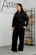 Костюм 25.2590 б Замш тонкий, колір Чорний, 48(XL), 50(ХХL), 52(3XL) - Зображення 2