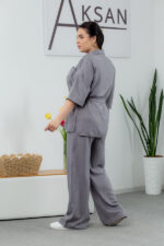 Set 25.2656 linen, color Gray graphite, 48(XL), 50(XXL), 52(3XL) - Image 3