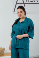 Set 25.2656 Leinen, Farbe Dunkelgrün , 48(XL), 50(XXL), 52(3XL) - Image 4