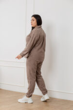 Костюм 24.2552 б Замш тонкий, колір Какао, 48(XL), 50(ХХL), 52(3XL) - Зображення 3