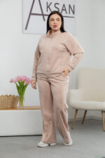 Костюм 25.2590 б Замш тонкий, колір Беж, 48(XL), 50(ХХL), 52(3XL) - Зображення 2