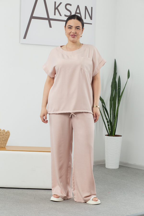 img_5229.jpg Костюм 25.2664 б Льон, колір Пудра світла, 48(XL), 50(ХХL), 52(3XL) - Зображення 1