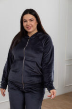Костюм 24.2484 б.б Велюр байка, колір Думан, 50(ХХL), 52(3XL), 54(4XL) - Зображення 4