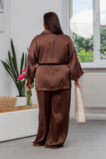 Костюм 25.2723 б Армані жатка, колір Шоколад , 48(XL)-50(ХХL), 52(3XL)- 54(4XL) - Зображення 3