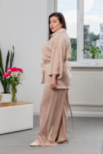 Костюм 25.2723 б Армані жатка, колір Латте, 48(XL)-50(ХХL), 52(3XL)- 54(4XL) - Зображення 2