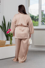 Костюм 25.2723 б Армані жатка, колір Латте, 48(XL)-50(ХХL), 52(3XL)- 54(4XL) - Зображення 3