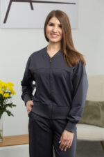 Костюм 25.2605 н Трикотаж двухнитка, колір Графіт, 42(S), 44(М), 46(L) - Зображення 4