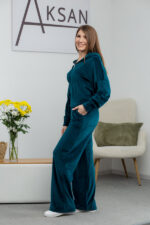 Костюм 25.2597 н Велюр тонкий, колір Смарагдовий, 40(XS), 42(S), 44(М) - Зображення 2