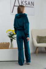 Костюм 25.2597 н Велюр тонкий, колір Смарагдовий, 40(XS), 42(S), 44(М) - Зображення 3