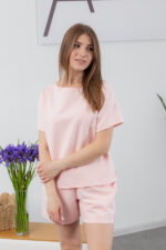 Костюм 25.2687 н Трикотаж двонитка, колір Ніжно рожевий, 40(XS) - 42(S), 44(М) - 46(L) - Зображення 4