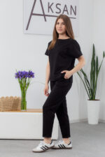Костюм 25.2698 н Трикотаж двонитка, колір Чорний, 44(М), 46(L), 48(XL) - Зображення 2