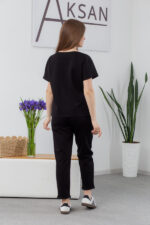 Костюм 25.2698 н Трикотаж двонитка, колір Чорний, 44(М), 46(L), 48(XL) - Зображення 3