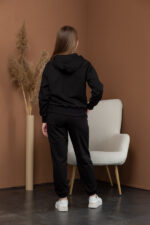 Костюм 25.2596 н Трикотаж двухнитка, колір Чорний, 40(XS), 42(S), 44(М) - Зображення 3