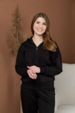 Костюм 25.2596 н Трикотаж двухнитка, колір Чорний, 40(XS), 42(S), 44(М) - Зображення 4