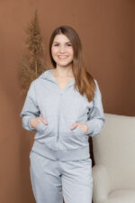 Костюм 25.2596 н Трикотаж двухнитка, колір Меланж, 40(XS), 42(S), 44(М) - Зображення 4