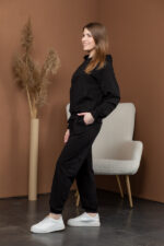 Костюм 25.2595 н Трикотаж двухнитка, колір Чорний, 40(XS), 42(S), 44(М) - Зображення 2