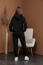 Костюм 25.2595 н Трикотаж двухнитка, колір Чорний, 40(XS), 42(S), 44(М) - Зображення 3