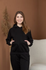 Костюм 25.2595 н Трикотаж двухнитка, колір Чорний, 40(XS), 42(S), 44(М) - Зображення 4